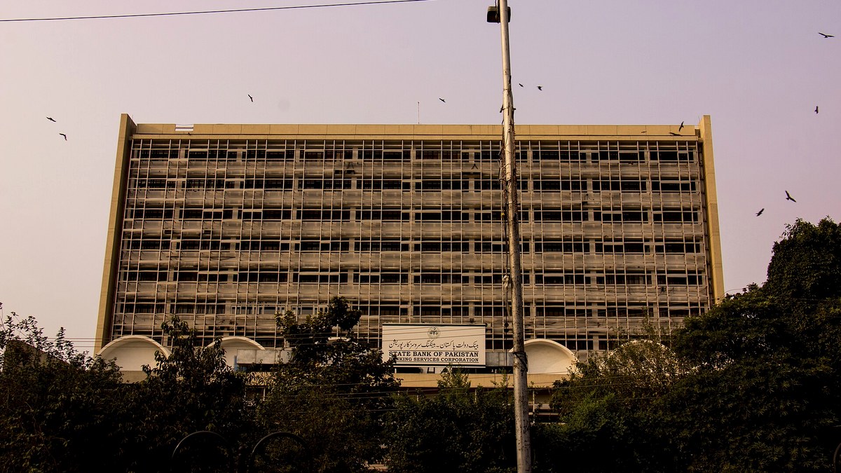 The State Bank of Pakistan building in Karachi.